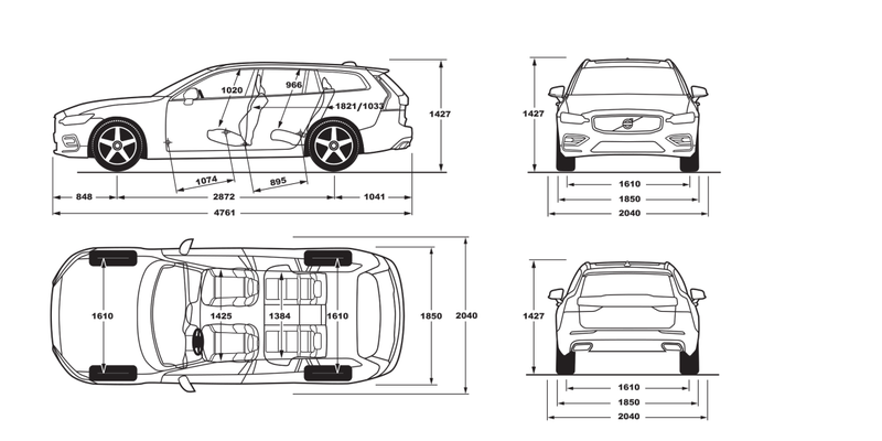 Illustration for article titled Here's How The Volvo V90 Compares To The New Volvo V60